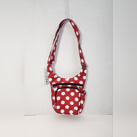 Lug Pivot Crimson Large Dot Crossbody Bag - NWT - Picture 1 of 12